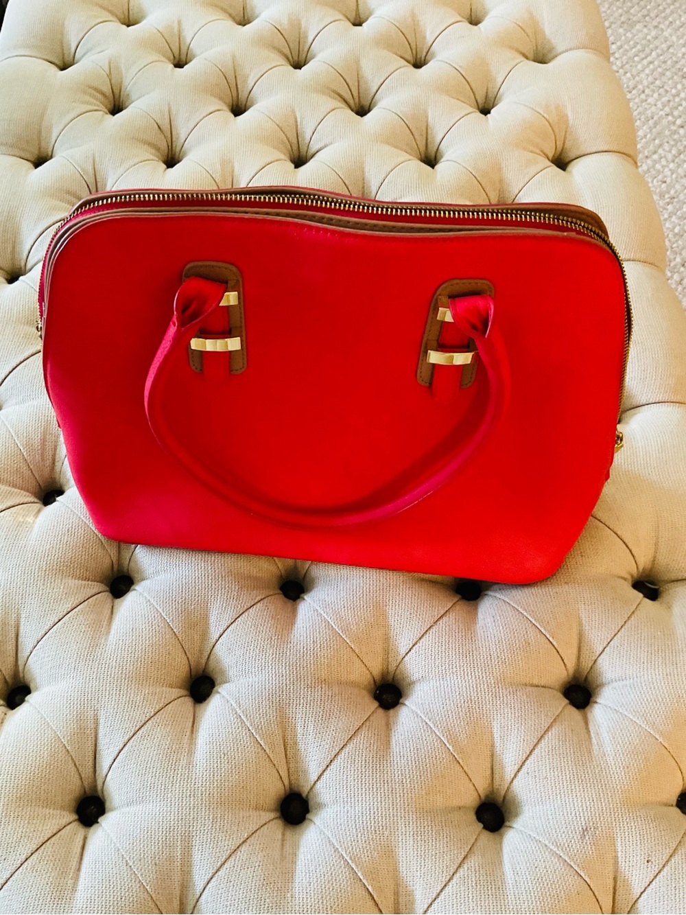 Charming Charlie Orange  Women's Satchel Handbag